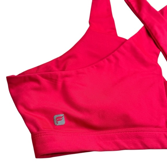 Fabletics Hot Pink Criss Cross Strappy Athletic Sports Bra Women’s Size XXL - Picture 6 of 9